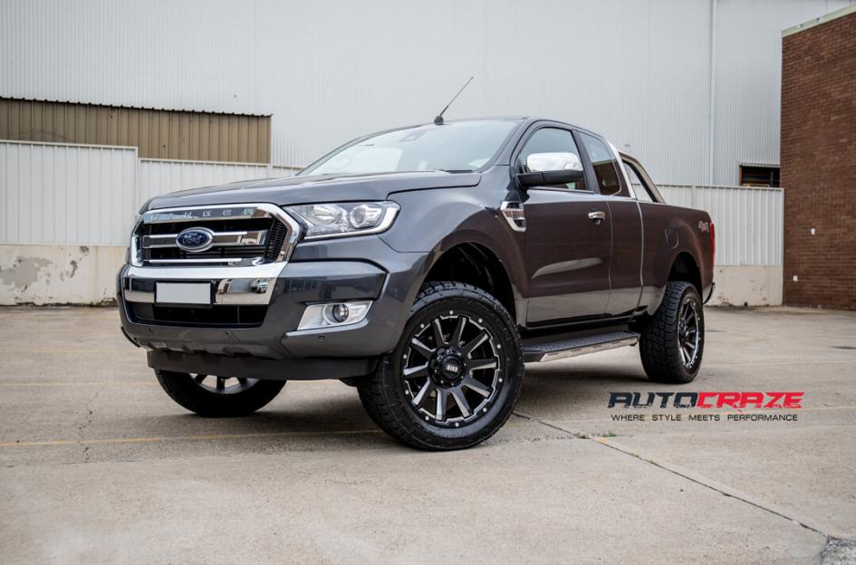 FORD RANGER GD05 MATTE BLACK MILLED ACCENTS